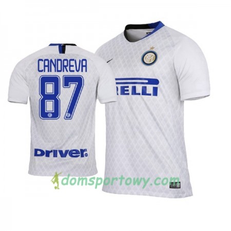 Koszulka Inter Mediolan Antonio Candreva 87 Wyjazdowe Koszulki Piłkarskie 2018-2019 Krótki Rękaw